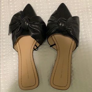 Zara black mules